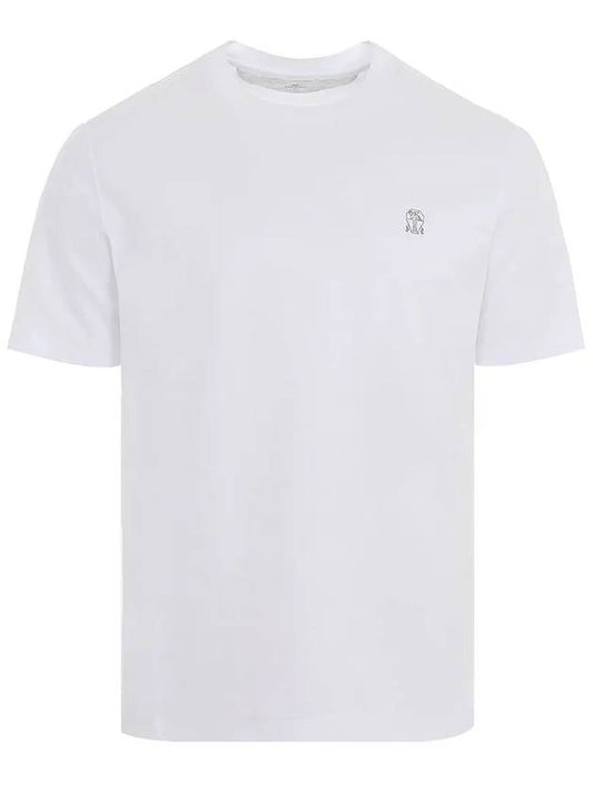Logo Cotton T-Shirt M0B137444GCL087 B0711004452 - BRUNELLO CUCINELLI - BALAAN 2