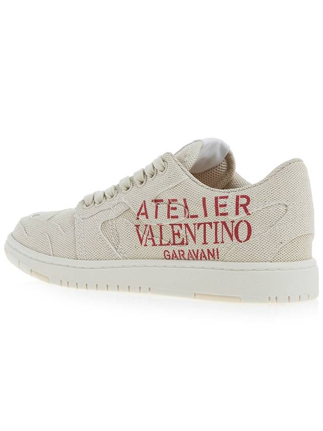 Atelier Camouflage Low Top Sneakers Natural - VALENTINO - BALAAN 4