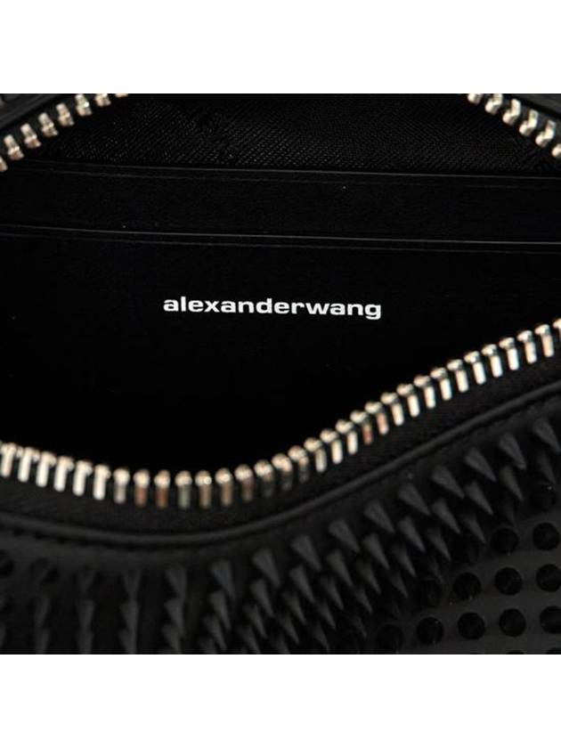 Heiress Rubberized Spike Pouch Bag Black - ALEXANDER WANG - BALAAN 5