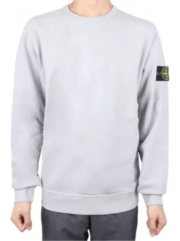 Wappen Patch Crew Neck Cotton Sweatshirt Grey - STONE ISLAND - BALAAN 2