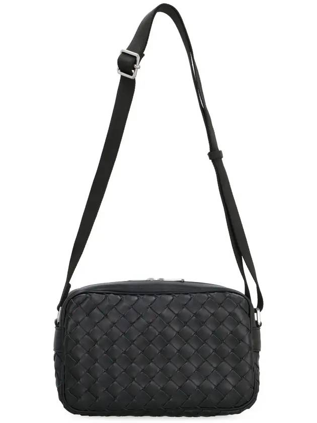 Classic Intrecciato Small Camera Cross Bag Black - BOTTEGA VENETA - BALAAN 5