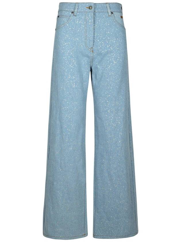 Msgm Light Blue Cotton Jeans - MSGM - BALAAN 1