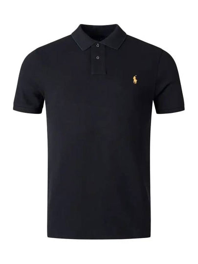 Pony Embroidery Short Sleeve Polo Shirt Black - POLO RALPH LAUREN - BALAAN 2