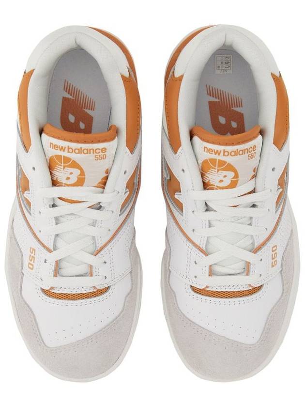 550 Low Top Sneakers White Orange - NEW BALANCE - BALAAN 4