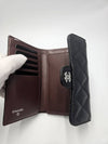 Classic Flap Wallet Grained Calfskin & Silver Black - CHANEL - BALAAN 4