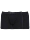 Men's Cotton Boxer Briefs Black 2 Pack - TOM FORD - BALAAN 2