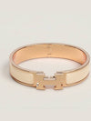 Click H Bracelet Rose Gold Cream - HERMES - BALAAN 2