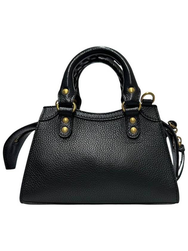 638527 Black Leather Neo Classic City Nano Tote Bag Strap - BALENCIAGA - BALAAN 3