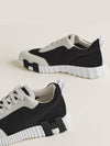 Bouncing Sneakers Mesh Suede Goatskin & Noir Blanc - HERMES - BALAAN 5