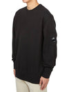 Emerized Diagonal Fleece Lens Sweatshirt Black - CP COMPANY - BALAAN 3