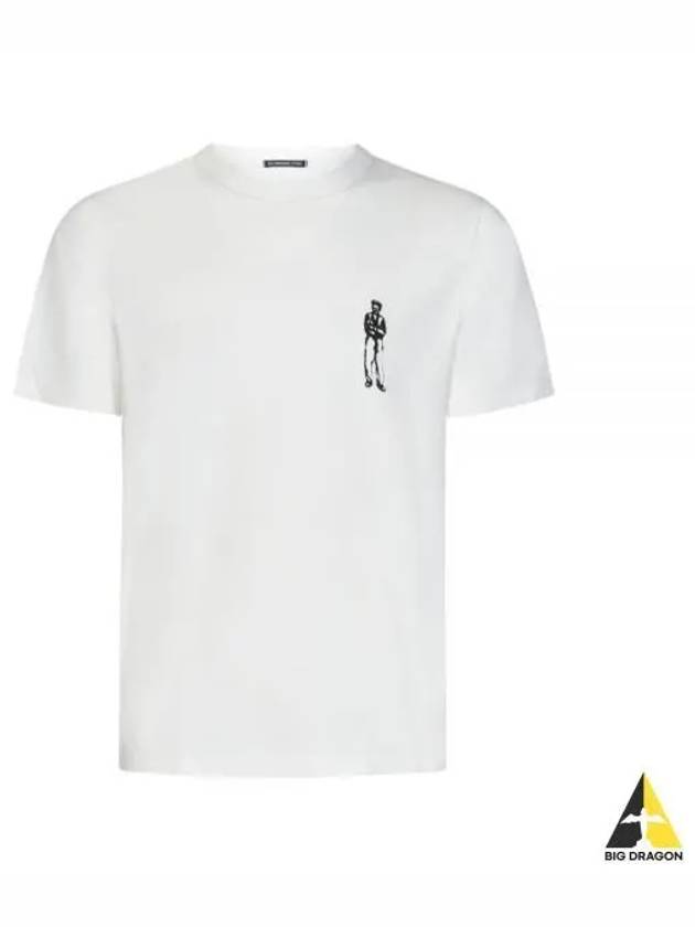 Graphic Logo Short Sleeve T-Shirt White - CP COMPANY - BALAAN 2