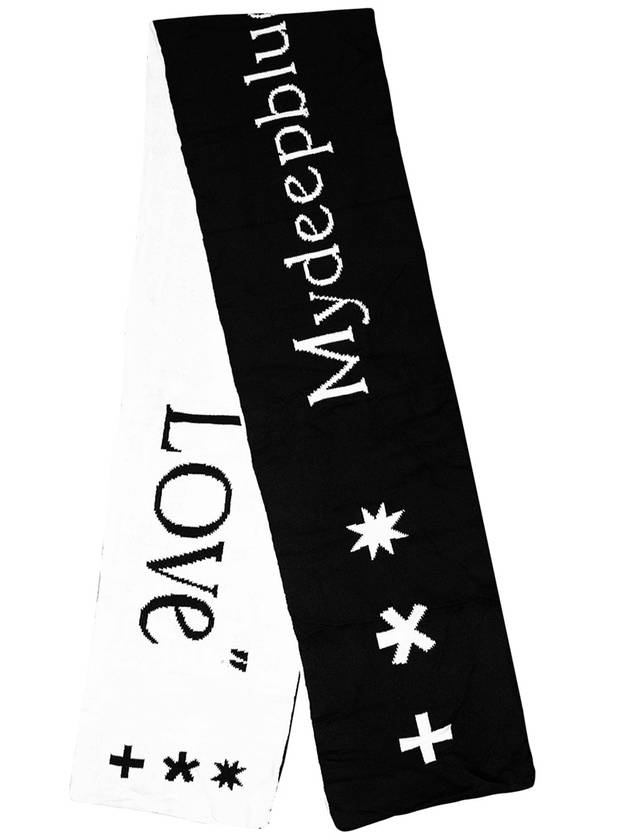 belief wish love jacquard muffler - MYDEEPBLUEMEMORIES - BALAAN 2