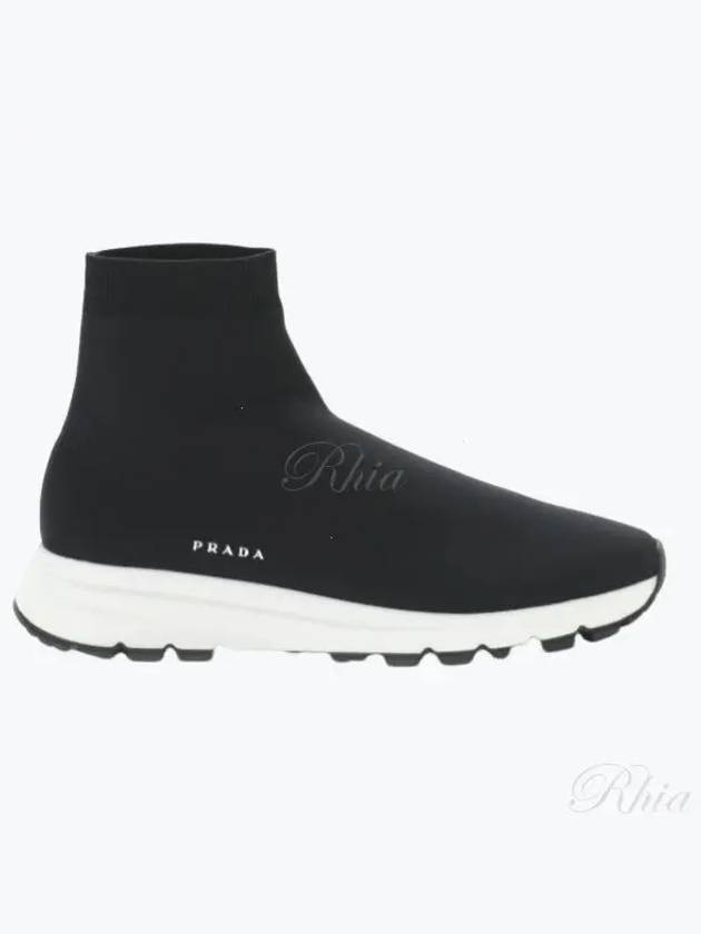 Men s High Top Socks Sneakers Shoes 2TG178 2OGY F0967 - PRADA - BALAAN 1