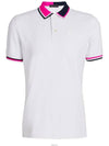 Golf TWO TONE RIB COLLAR TECH PIQU POLO G4MF23K303 SNO two-tone lip color tech pique polo - G/FORE - BALAAN 7