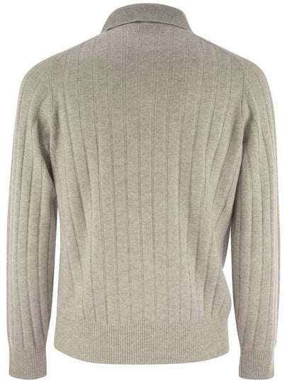 Cashmere knit polo shirt - BRUNELLO CUCINELLI - BALAAN 2