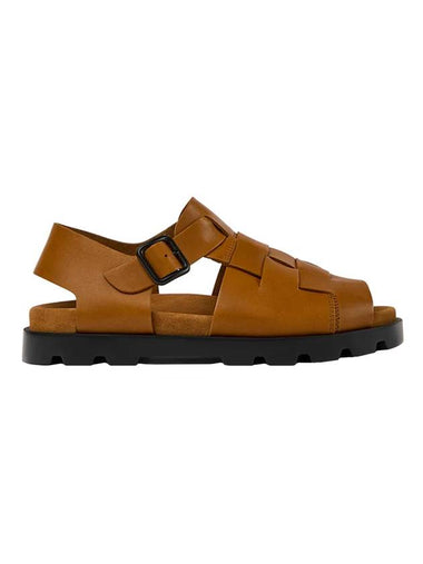 Brutus leather sandals brown - CAMPER - BALAAN 1