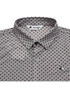 Men s full length printed long sleeved shirt 9354GZPP GREY - BLACK&WHITE - BALAAN 3