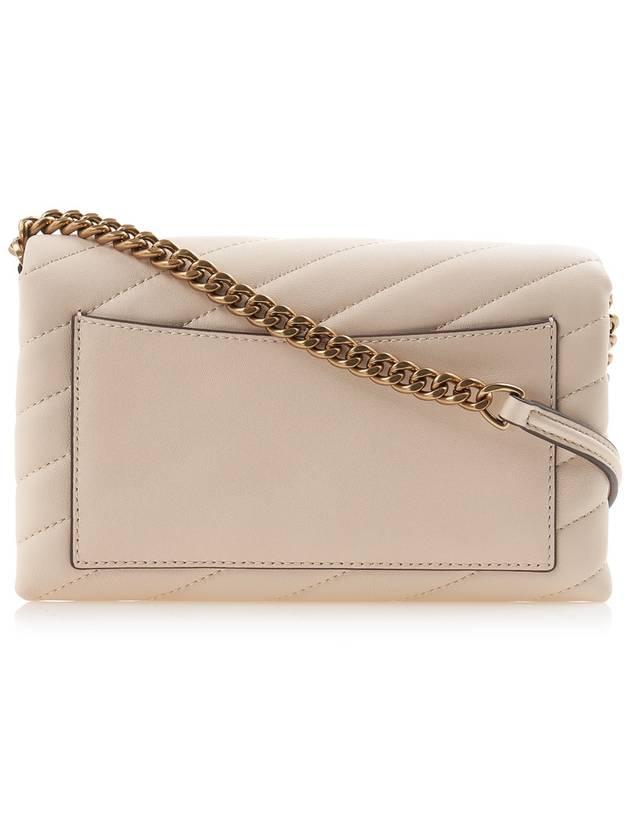 Kira Chevron Chain Long Wallet New Cream - TORY BURCH - BALAAN 4