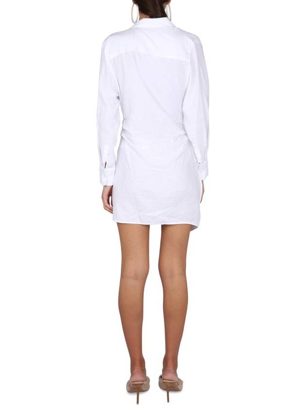 La Robe Bahia Sash Short Dress White - JACQUEMUS - BALAAN 4