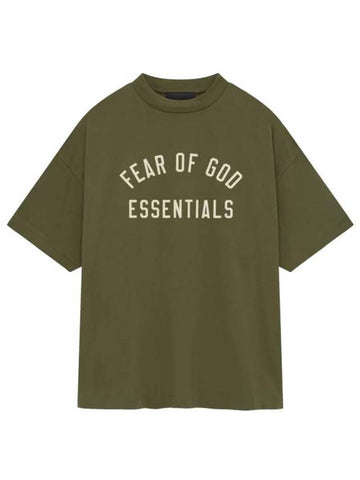 Short Sleeve T Shirt 125BT244195F MILITARY - FEAR OF GOD - BALAAN 1