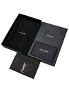 Cassandre Matelasse Card Case In Grain De Poudre Embossed Leather Black - SAINT LAURENT - BALAAN 6