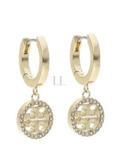 Miller Pave Hoop Earrings Gold - TORY BURCH - BALAAN 2