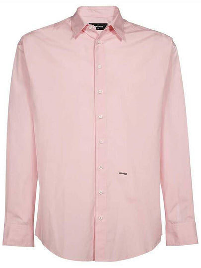 Men's Logo Long Sleeve Shirt Pink - DSQUARED2 - BALAAN 2