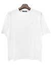 Logo Patch Cotton Short Sleeve T-Shirt White - ACNE STUDIOS - BALAAN 3