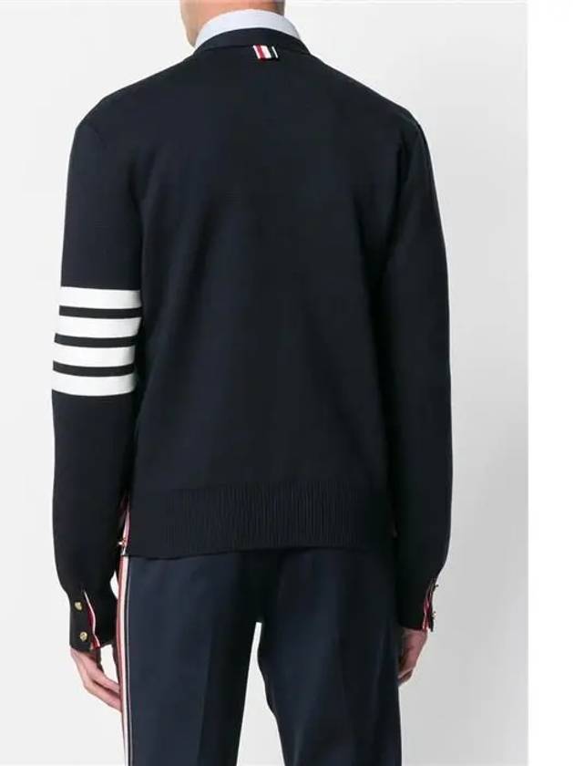 Milano Stitch 4 Bar Cardigan Navy - THOM BROWNE - BALAAN 5