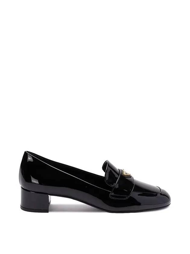 Triangle Logo Patent Leather Loafers Black - PRADA - BALAAN 2