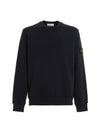 Wappen Patch Crewneck Sweatshirt Navy - STONE ISLAND - BALAAN 2