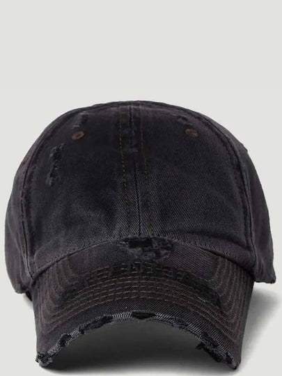 logo embroidered denim ball cap dark gray - BALENCIAGA - BALAAN 2