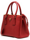 Galleria Saffiano Leather Small Tote Bag Fiery Red - PRADA - BALAAN 5