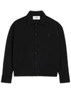 De Coeur Logo Wool Cardigan Black - AMI - BALAAN 3