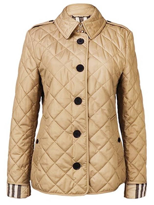 Frankby Quilted Jacket Beige - BURBERRY - BALAAN 1
