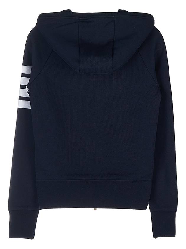 Engineered 4-Bar Stripe Loopback Jersey Knit Zip Up Hoodie Navy - THOM BROWNE - BALAAN 3