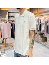 Fox Head Patch Classic Polo Shirt White - MAISON KITSUNE - BALAAN 4