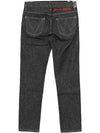 Men's Classic Tapered Organic Cotton Straight Jeans Black - VIVIENNE WESTWOOD - BALAAN 4