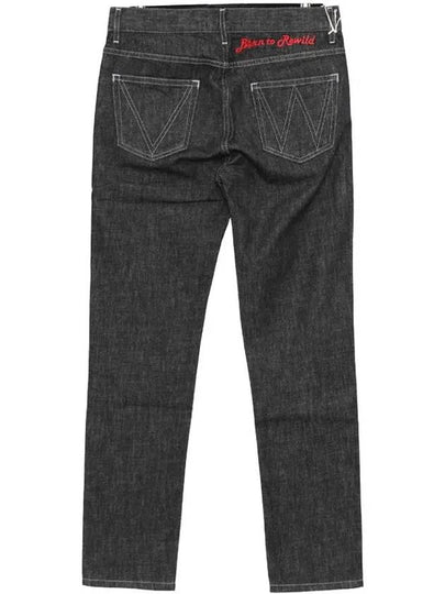 Men's Classic Tapered Organic Cotton Straight Jeans Black - VIVIENNE WESTWOOD - BALAAN 2