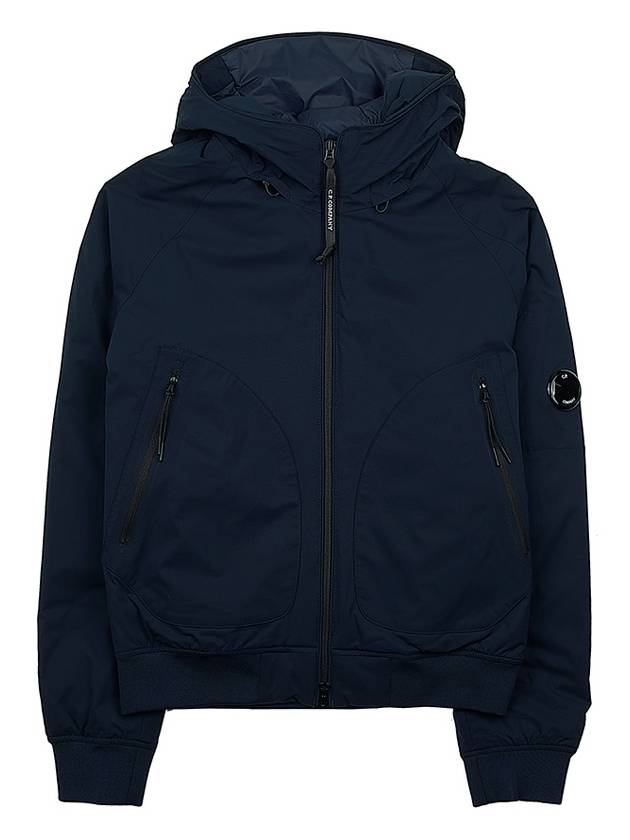 Pro-Tech Ribbed Hooded Jacket Navy - CP COMPANY - BALAAN 2