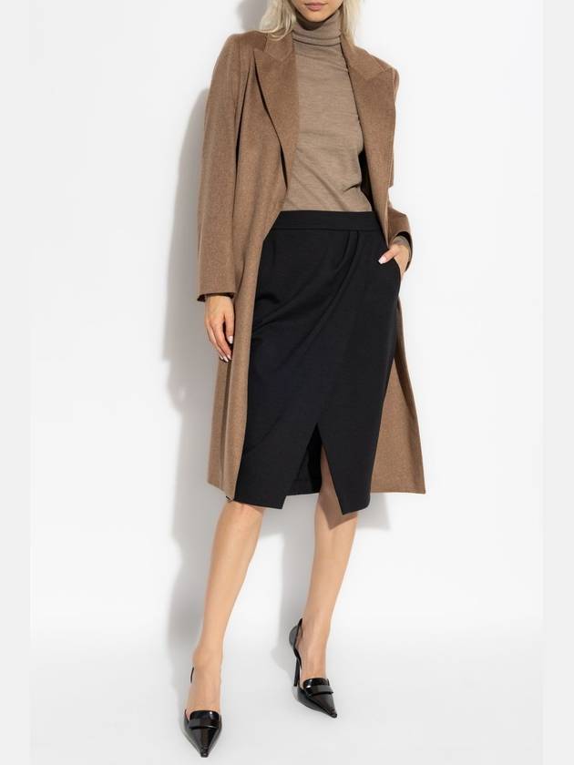 Max Mara Nisa Belted Single Coat Brown - MAX MARA - BALAAN 3