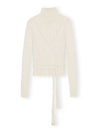 Alpaca Blend Turtleneck Ivory - GANNI - BALAAN 2