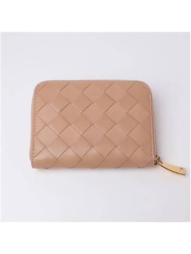 Intrecciato Coin Card Wallet Case Beige 600874VCPP2 - BOTTEGA VENETA - BALAAN 2