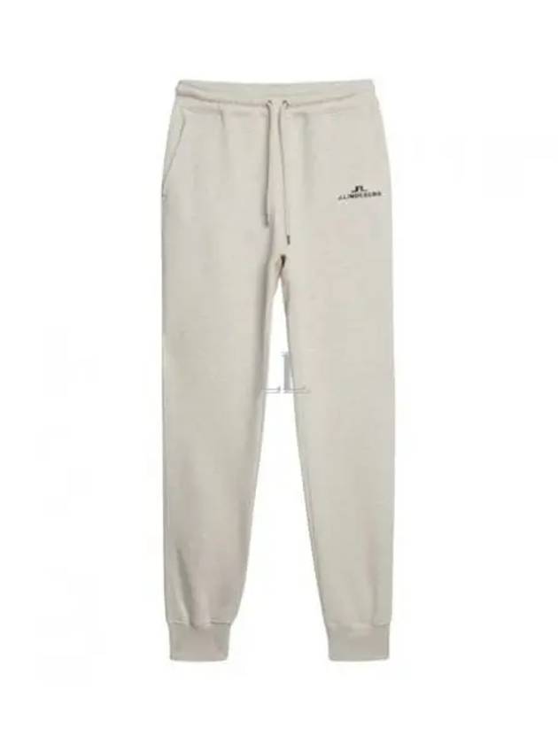 Alpha Logo Print Track Pants Beige - J.LINDEBERG - BALAAN 2