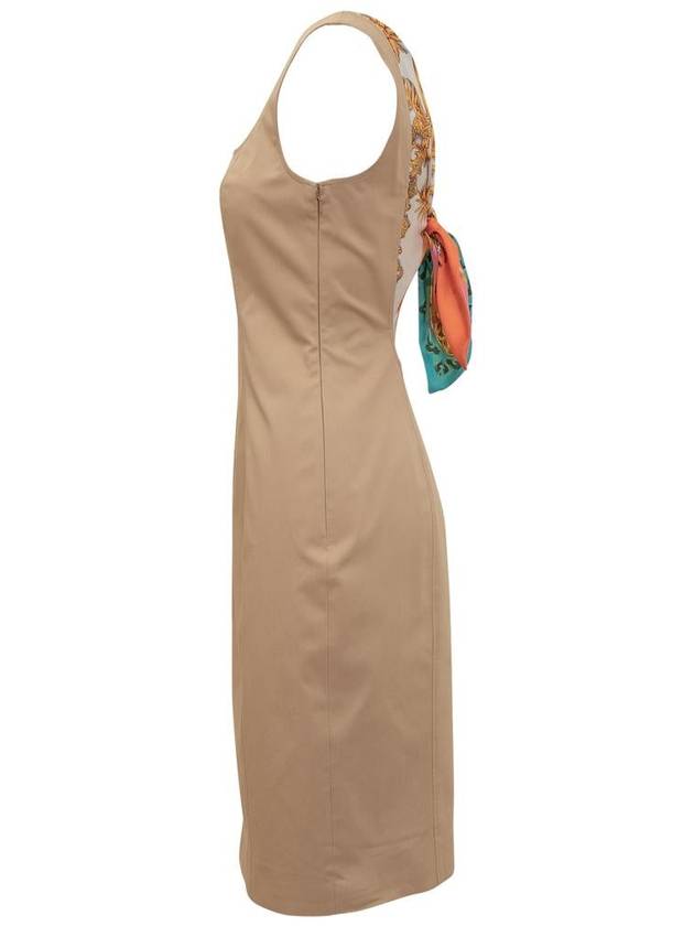 Midi Dress 04020530 1081 BEIGE - MOSCHINO - BALAAN 4