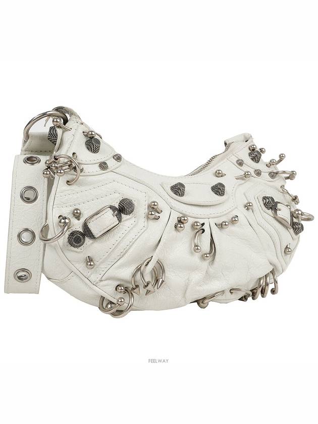 Le Cargol XS Shoulder Bag Piercing Optic White 74228 - BALENCIAGA - BALAAN 3