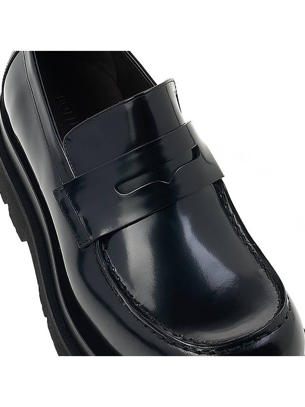 Lug Leather Loafers Black - BOTTEGA VENETA - BALAAN 9