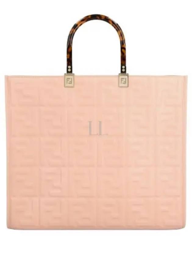 Sunshine FF Logo Medium Tote Bag Pink - FENDI - BALAAN 2