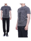 Printed Short Sleeve T-Shirt Grey - DSQUARED2 - BALAAN 2