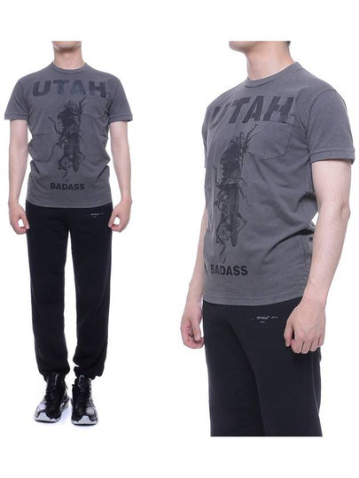 Printed Short Sleeve T-Shirt Grey - DSQUARED2 - BALAAN 2